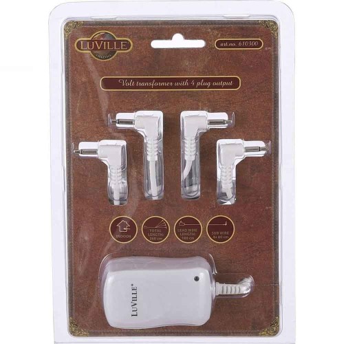 Switch adapter 4.5 volt 4 plugs out Luville male