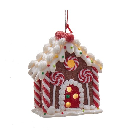 3.5"claydough gingerbread led house