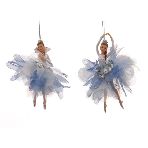 15,20cm lt blue ballerina ornament