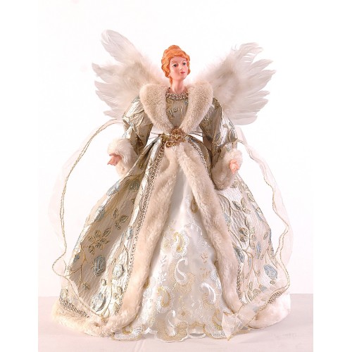 41cm Light blue PVC tree top angel