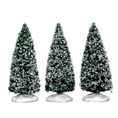 Snowy Juniper Tree, Small, Set Of 3