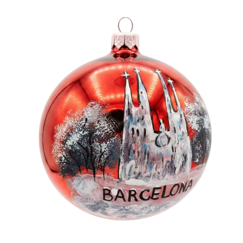 Barcelona Christmas Ball - Red Sagrada Familia