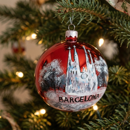 Barcelona Christmas Ball - Red Sagrada Familia