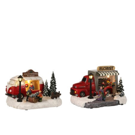 Christmas stall Van selling trees 2 assorted battery operate