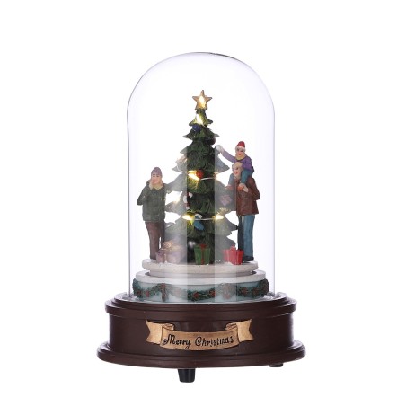 Globe with Christmas tree battery operated - l13